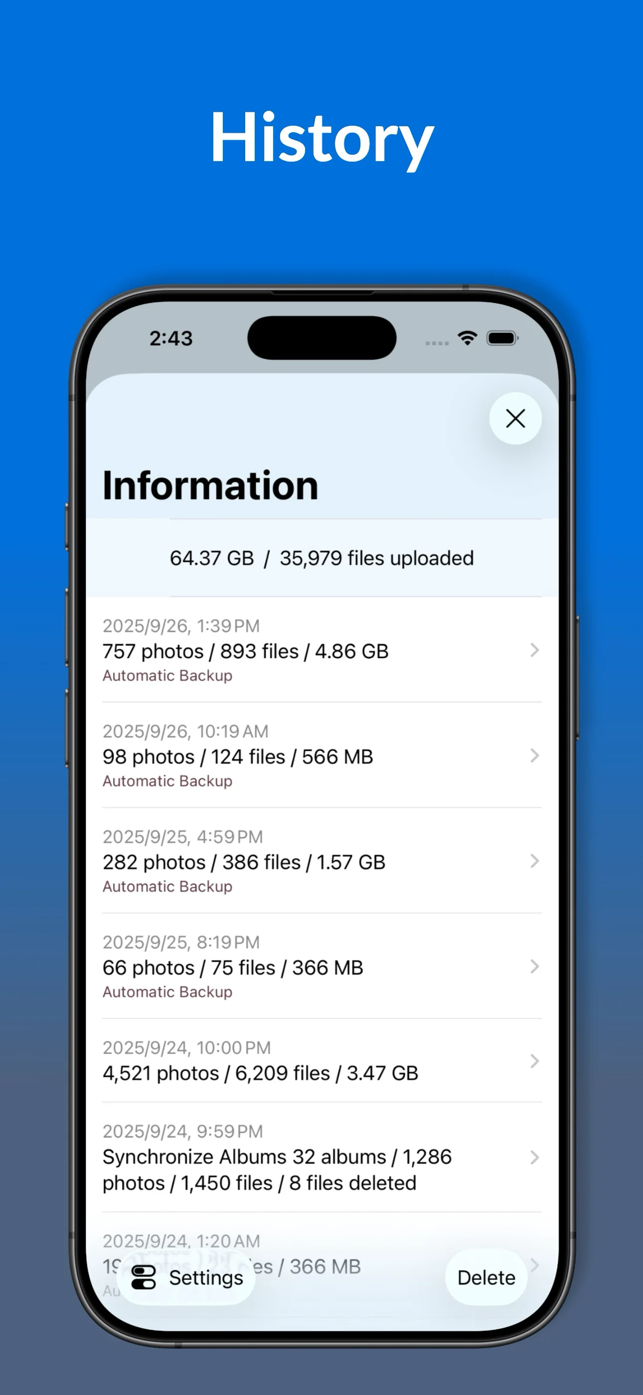 Synology Backup History Report