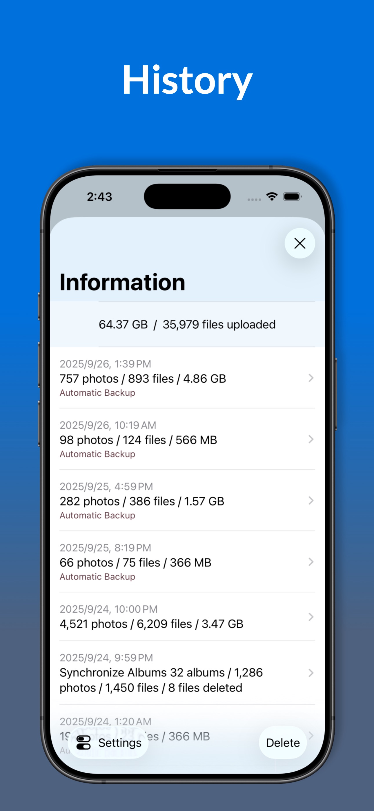Synology Backup History Report